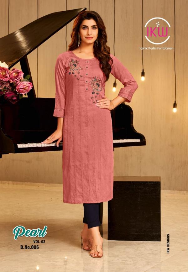 Ikw Pearl Vol 2 Viscose Silk Designer Exclusive kurti Collection